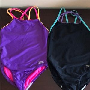 Speedo Swim - Lot of 2 Speedo Girls Bathing suits size 8 Speedo Swim - Lot of 2 Speedo Girls Bathing suits size 8